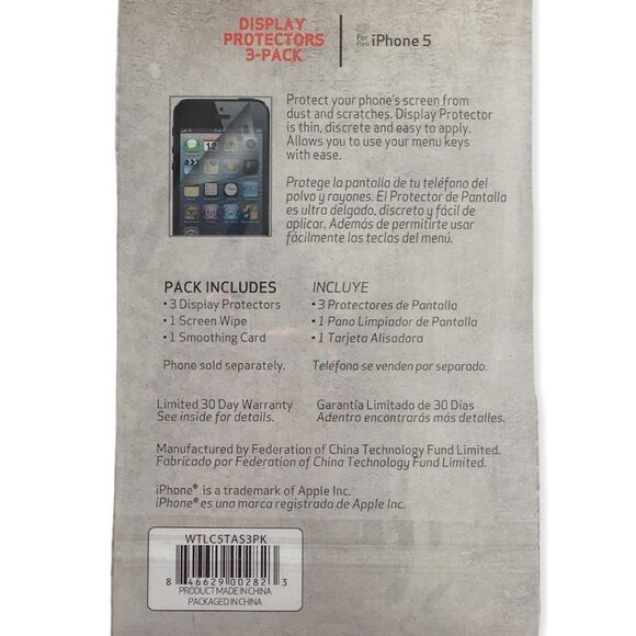 🆕iPhone 5 Display Screen Protectors 3 Pack - Picture 4 of 5